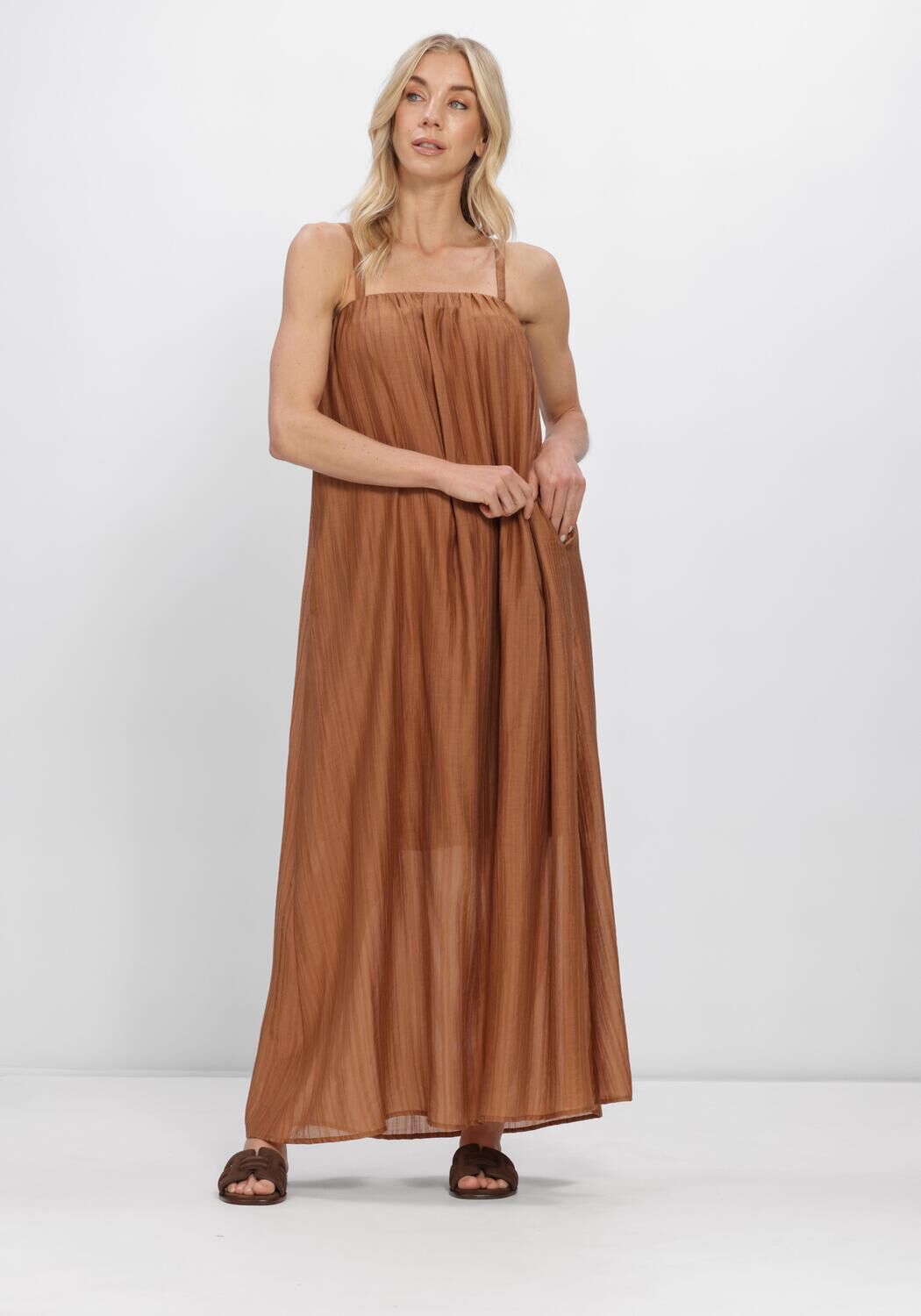 Bruine CO'COUTURE Maxi jurk REGGIECC STRAP DRESS - large