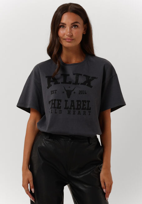 Grijze ALIX THE LABEL T-shirt LADIES KNITTED ALIX T-SHIRT - large