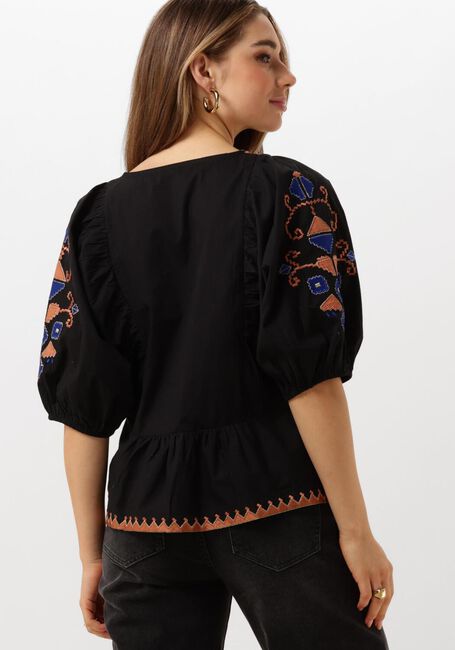 Zwarte BY-BAR Blouses GABIE EMBROIDERY BLOUSE - large