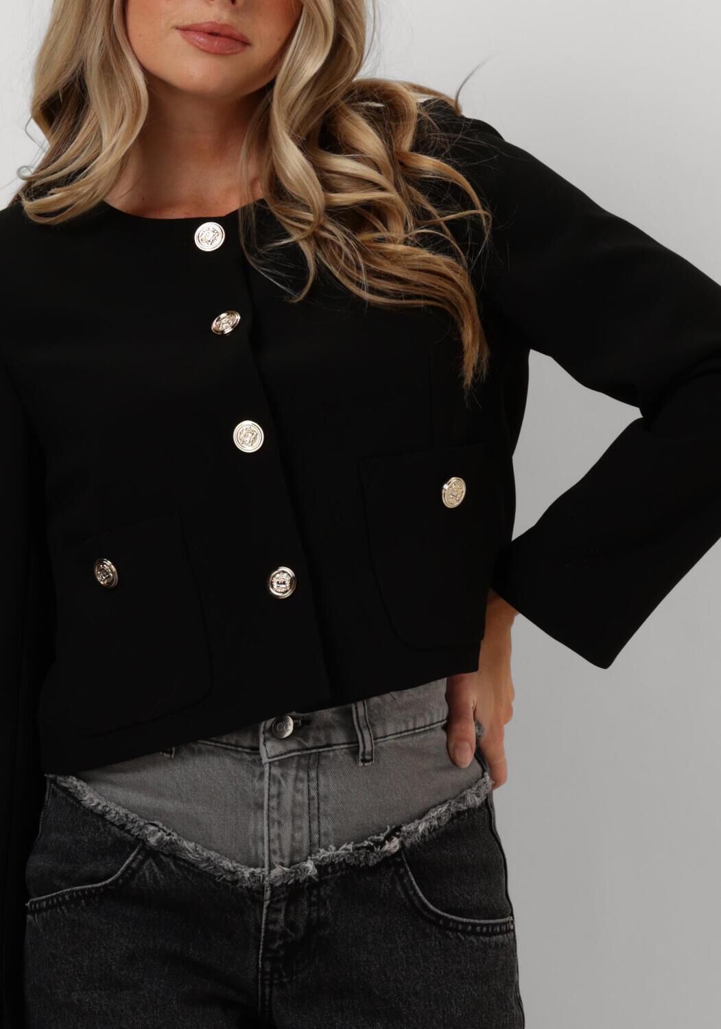 Zwarte CO'COUTURE Jack VOLA CROP COCKTAIL JACKET - large