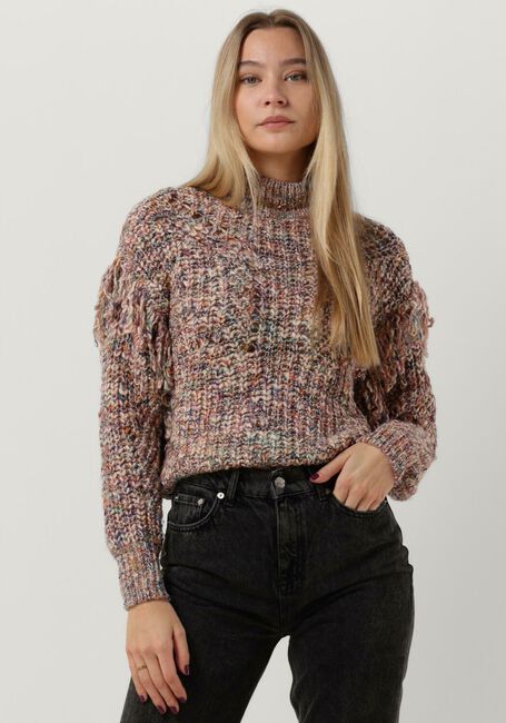 Bruine OBJECT Trui FLEUR L/S KNIT - large