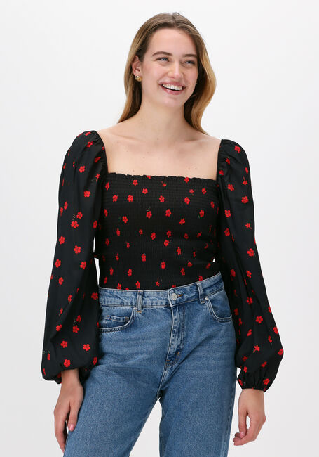 Zwarte ENVII Top ENKULA LS TOP AOP 6859 - large