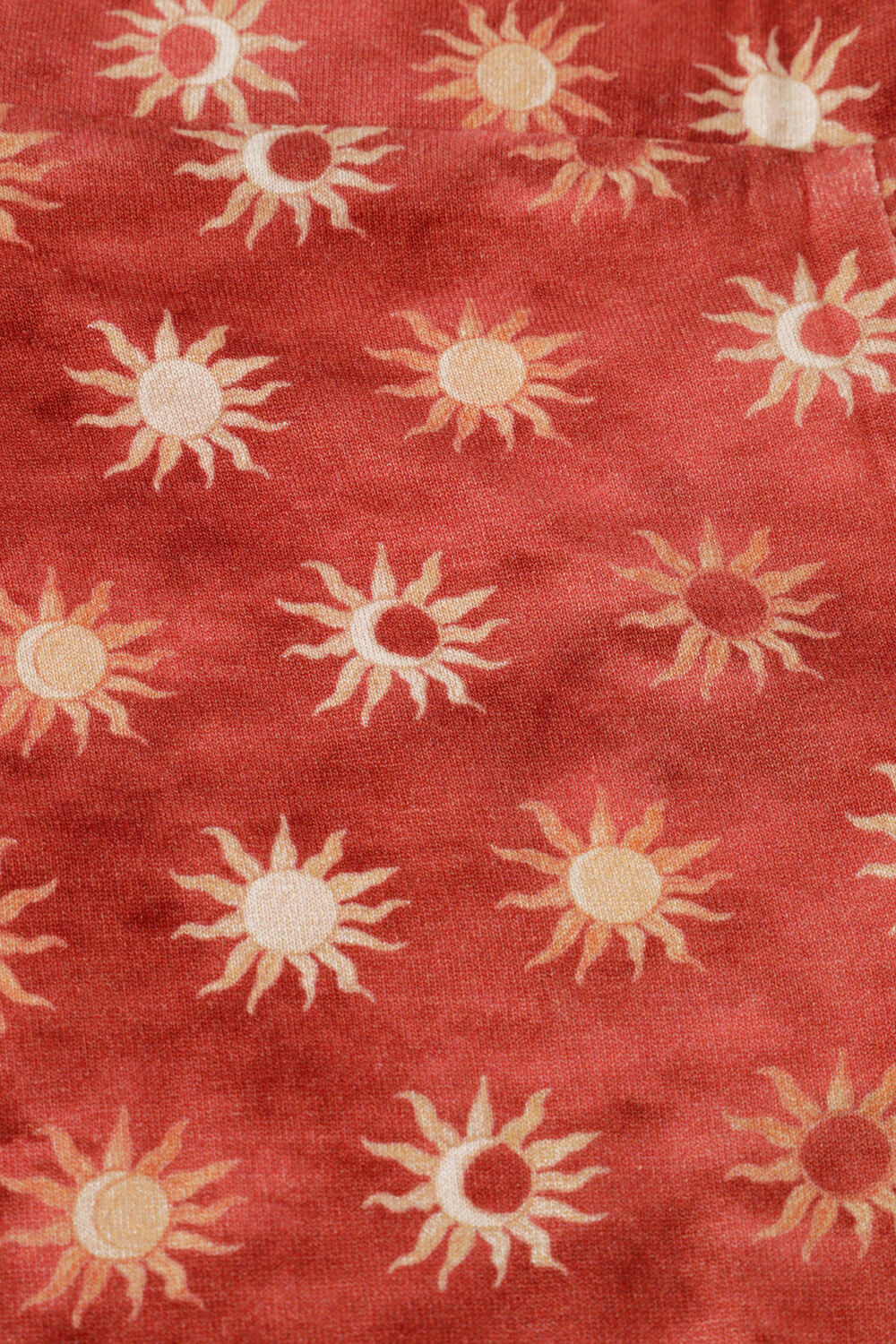 Rode LIKE FLO Flared broek FLOOR AOP FLARED PANTS - large