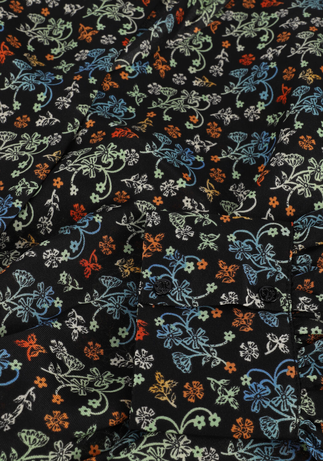 Zwarte SCOTCH & SODA Top PRINTED LONG-SLEEVED RECYCLED - large