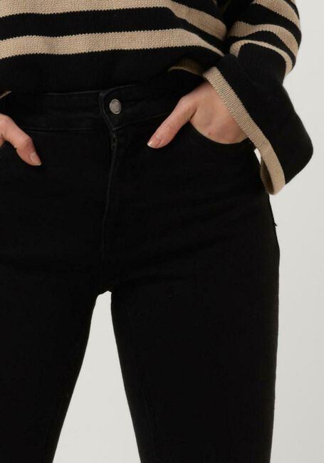 Donkergrijze MY ESSENTIAL WARDROBE Straight leg jeans ELLY 104 HIGH STRAIGHT Y - large