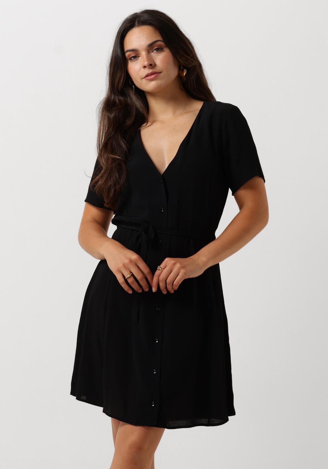 Envii Zwarte Maxi Jurk Black Dames