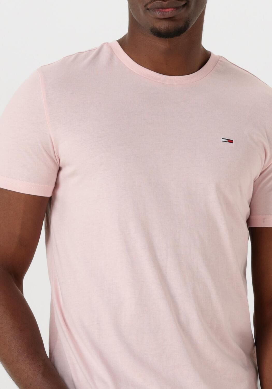 TOMMY JEANS Heren Polo's & T-shirts Tjm Xslim Jaspe Htr Tee Ext Roze