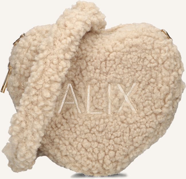 Beige ALIX THE LABEL Schoudertas LADIES WOVEN FAUX FUR HEART BAG Beige ALIX THE LABEL Schoudertas LADIES WOVEN FAUX FUR HEART BAG - large