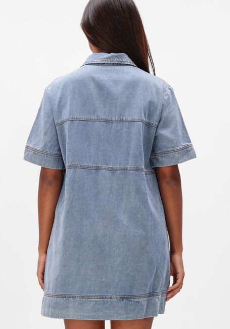 Lichtblauwe SUNCOO Mini jurk CLEVER - large