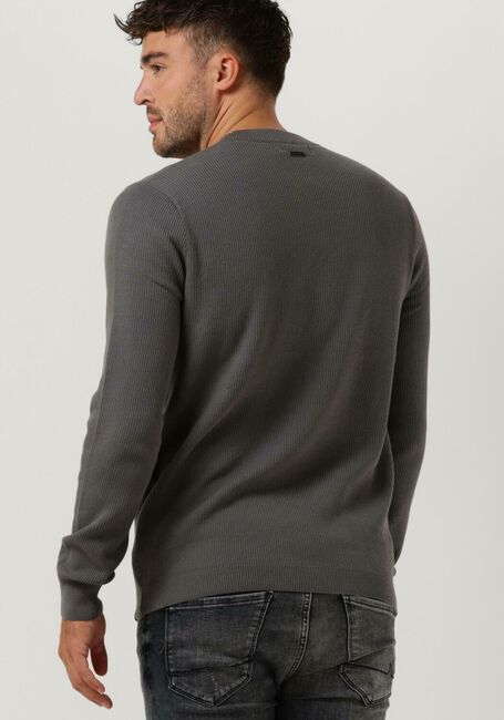 Grijze PUREWHITE Trui CREWNECK WITH TRAINGLE BADGE ON CHEST - large