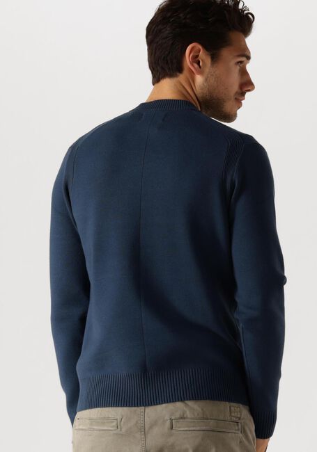 Blauwe DSTREZZED Trui FELL MOCK NECK - large