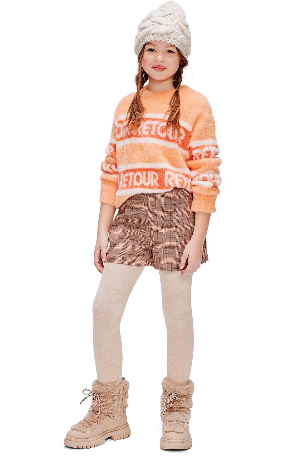 Bruine RETOUR Korte broek LINDA - large