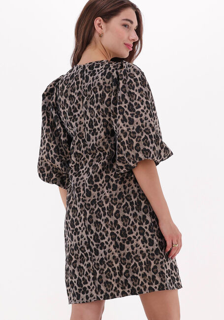 Bruine CO'COUTURE Mini jurk YOYO ANIMAL DRESS - large