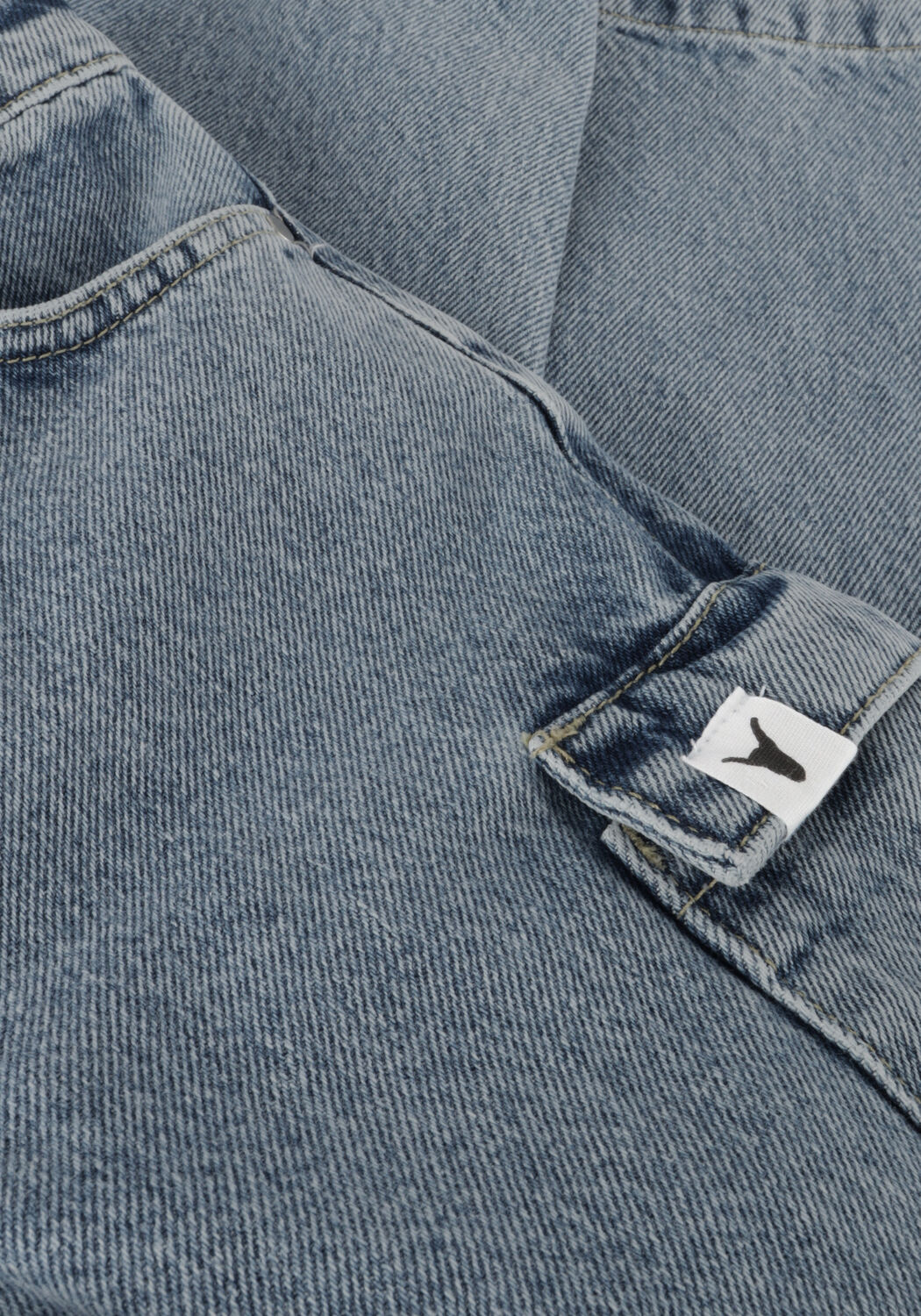 Blauwe ALIX MINI Wide jeans WOVEN DENIM CARGO PANTS - large