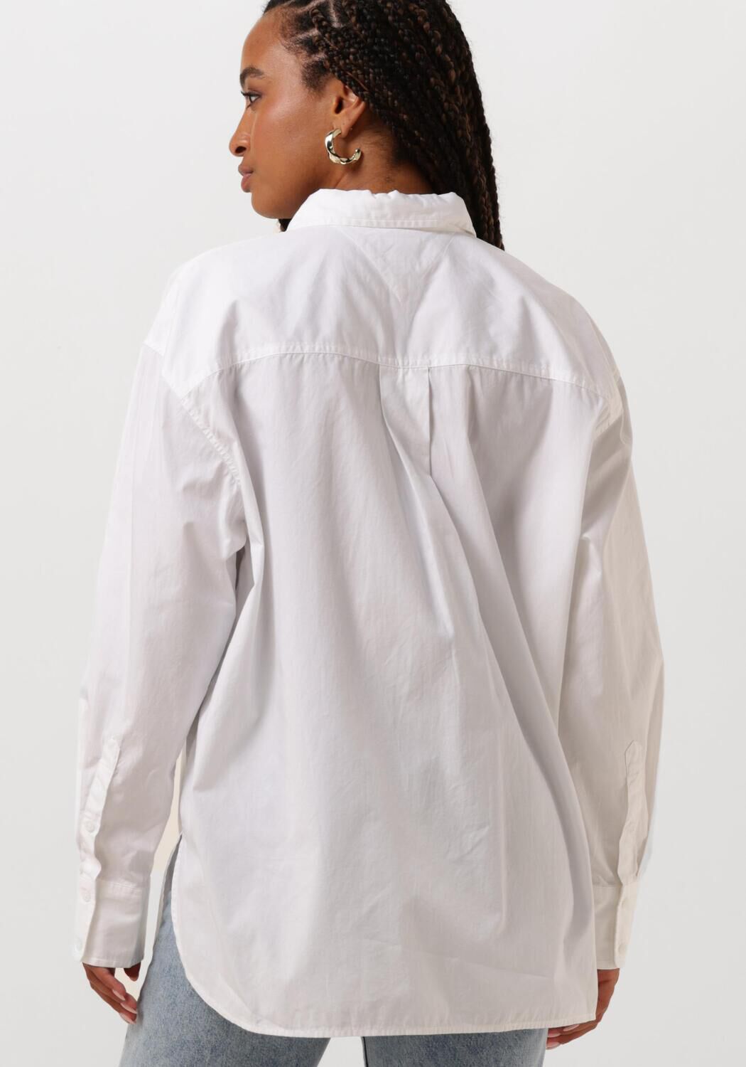 TOMMY JEANS Dames Blouses Tjw Rlx Essential Sh Wit