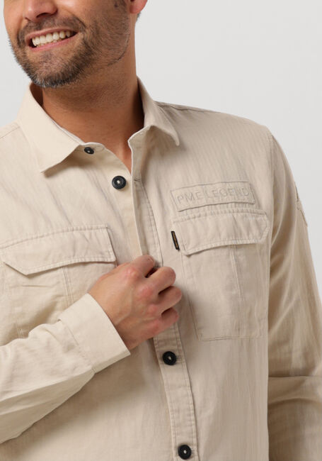 PME LEGEND LONG SLEEVE SHIRT CTN/LINEN HERRINGBONE - large