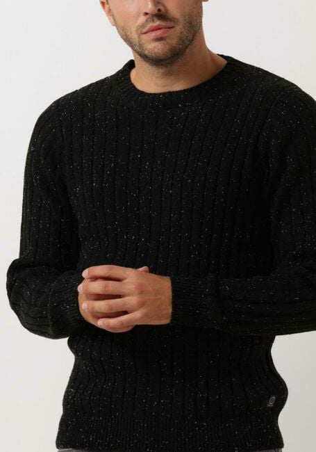 Zwarte DSTREZZED Trui CREW NECK STRUCTURE NAPS - large