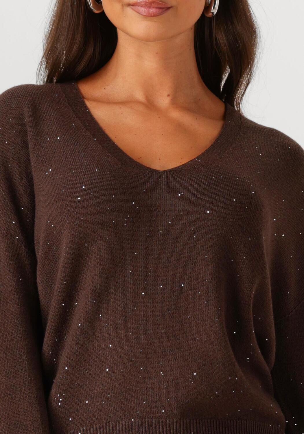LIU JO Dames Truien & Vesten Maglia Chiusa Bruin