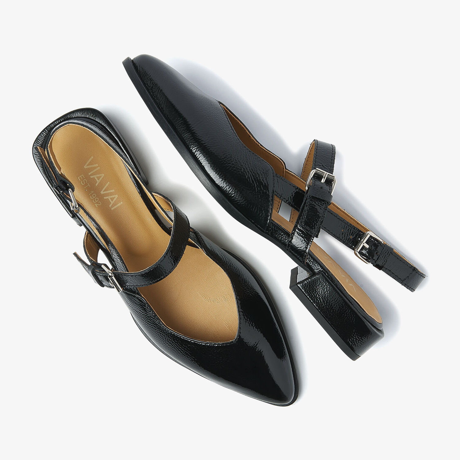 Zwarte VIA VAI Slingbacks JAZZ VALERIE - large