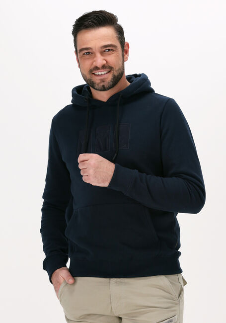 Donkerblauwe PME LEGEND Sweater HOODED BRUSHED SWEAT - large