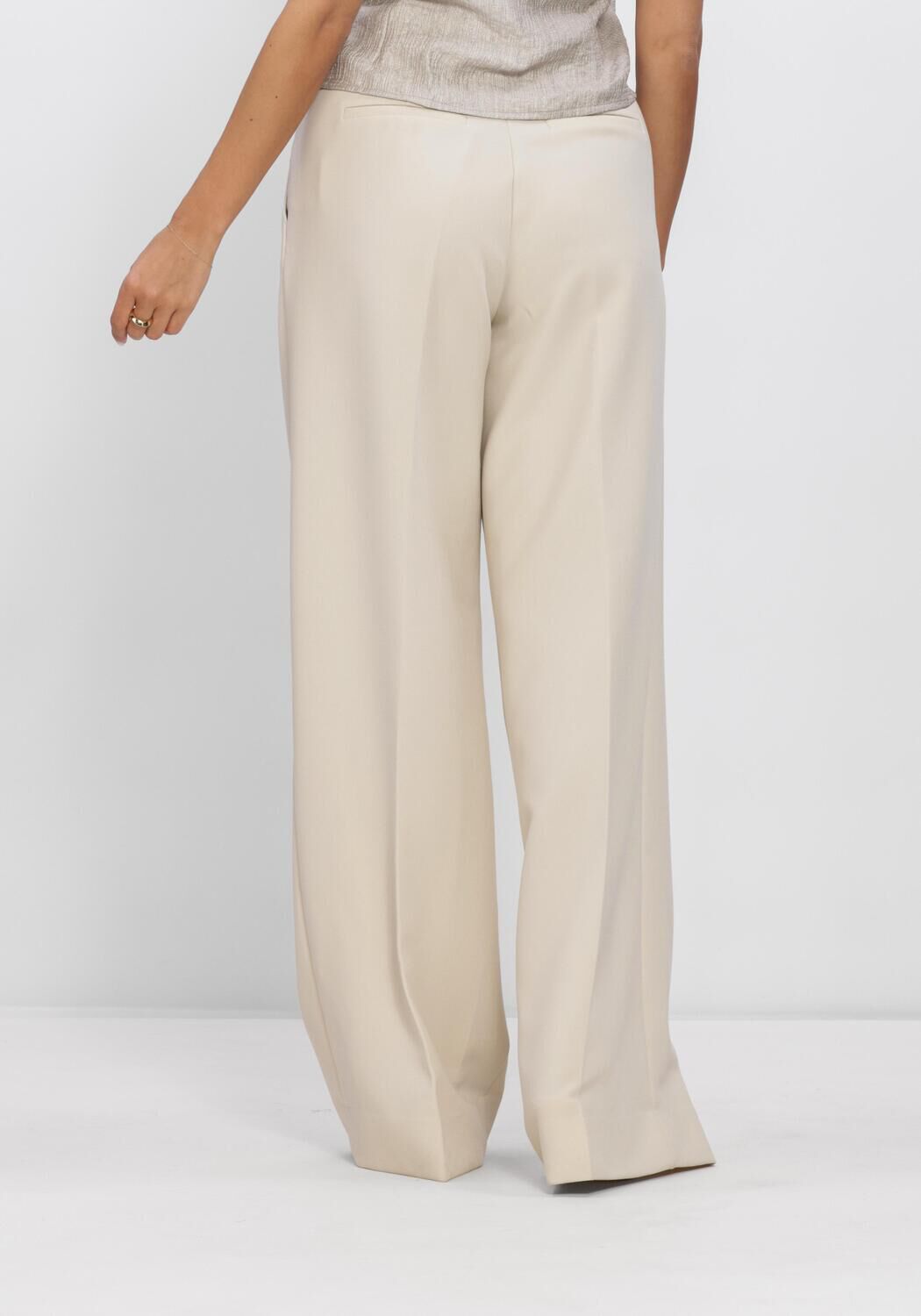 Ecru CO'COUTURE Broeken ACILECC PLEAT PANT LL - large