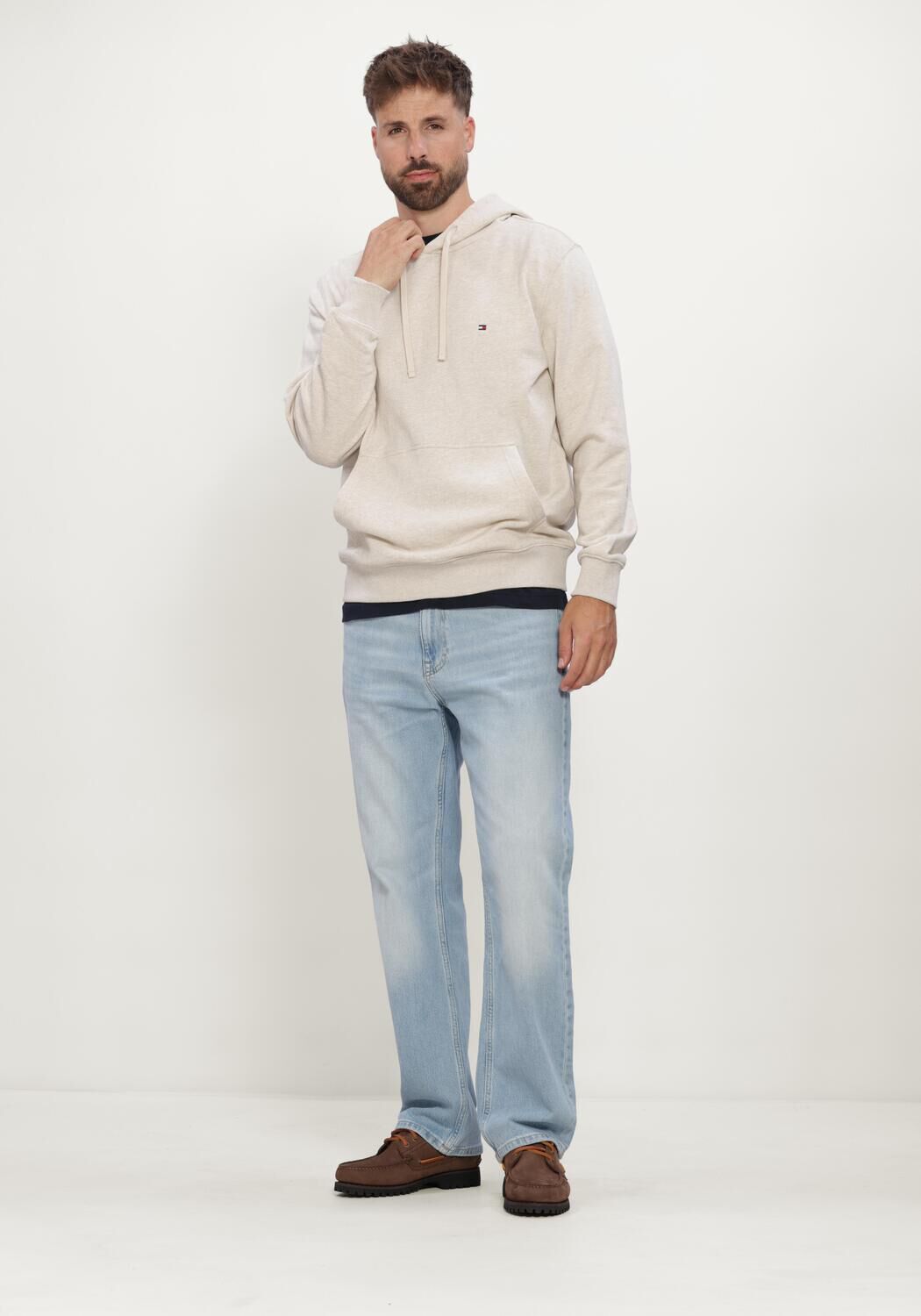 TOMMY HILFIGER Heren Truien & Vesten Essential Terry Hoody Zand