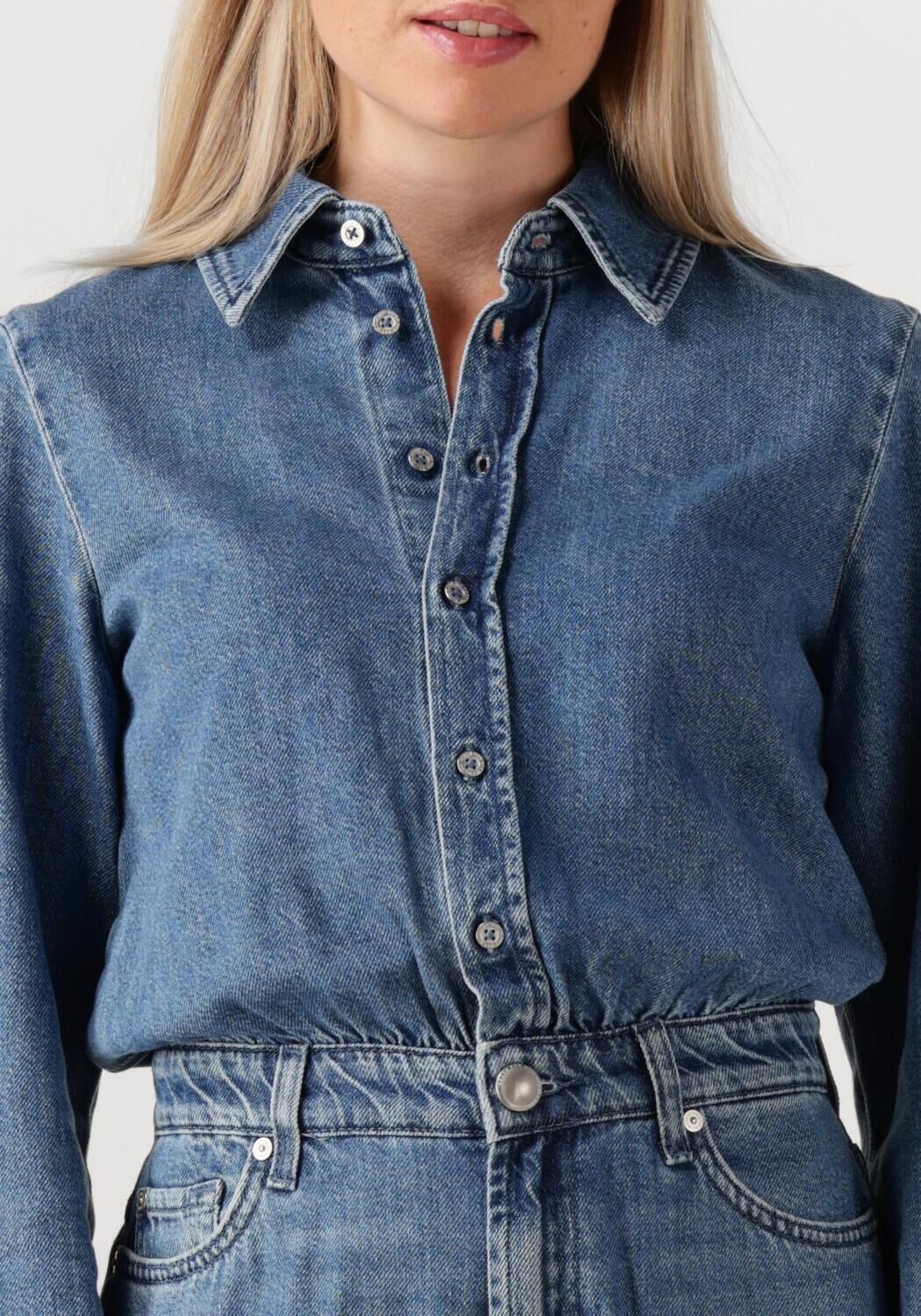 7 FOR ALL MANKIND Dames Jumpsuits Tailored Jumpsuit Hilo Blauw