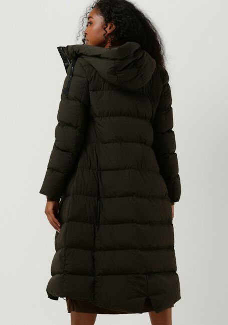 Groene BEAUMONT Gewatteerde jas BI-STRETCH LONG COAT - large