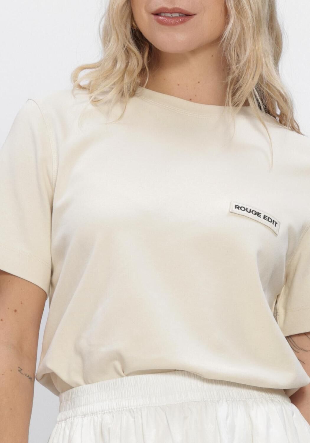 Gele ROUGE EDIT Tops & T-shirts ROUSARAS S/S O-NECK TEE/PF - large