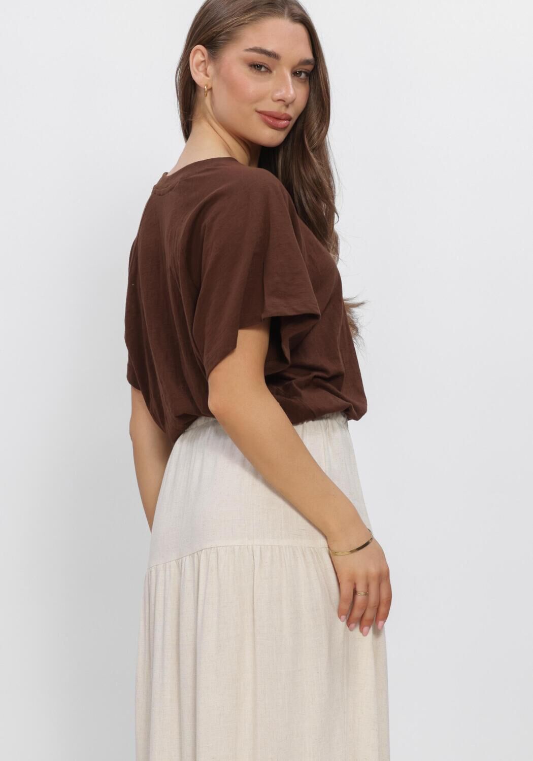 Bruine MINUS Tops & T-shirts MSMONIKA T-SHIRT - large