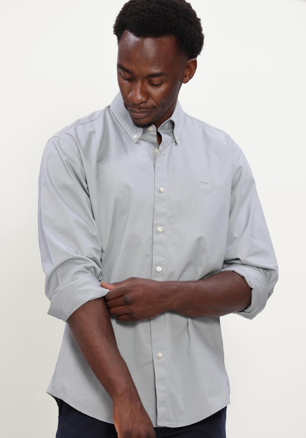 Lichtblauwe BOSS ORANGE Casual overhemd RICOPLUS_M - large