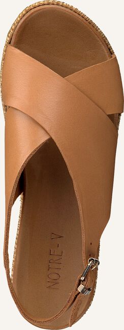 Cognac NOTRE-V Platte sandalen 431014 Cognac NOTRE-V Platte sandalen 431014 - large