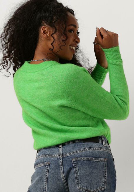 Groene SELECTED FEMME Trui SLFLULU LS KNIT O-NECK B - large