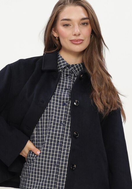 Donkerblauwe NEO NOIR Jack HAMRA WOOL JACKET - large
