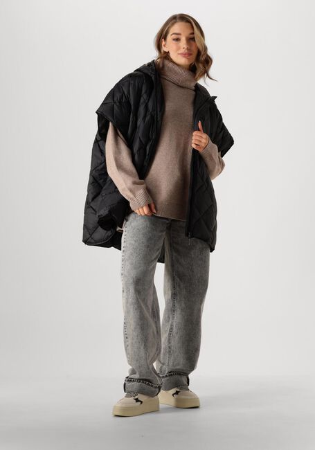 Zwarte DEBLON SPORTS Gewatteerde jas CARICE CAPE - large