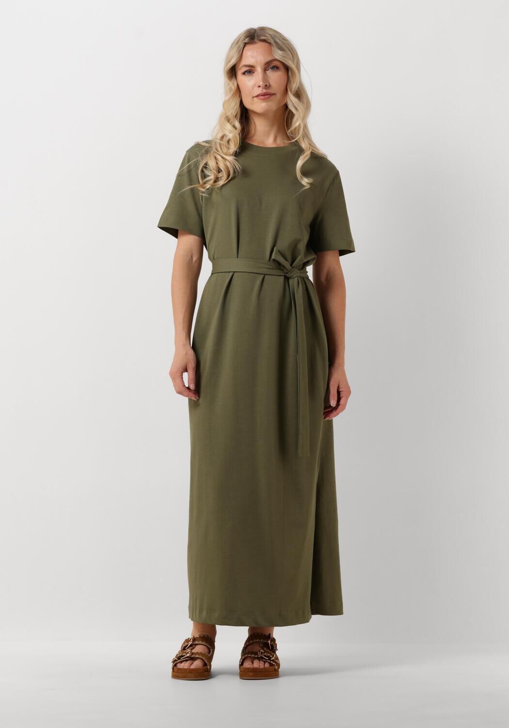 SELECTED FEMME Dames Jurken Slfessential Ss Ankle Tee Dress Olijf