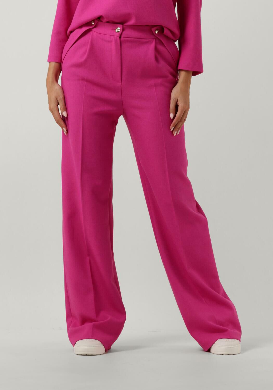 Caroline Biss Fuchsia Geplooide Pantalon Pink Dames