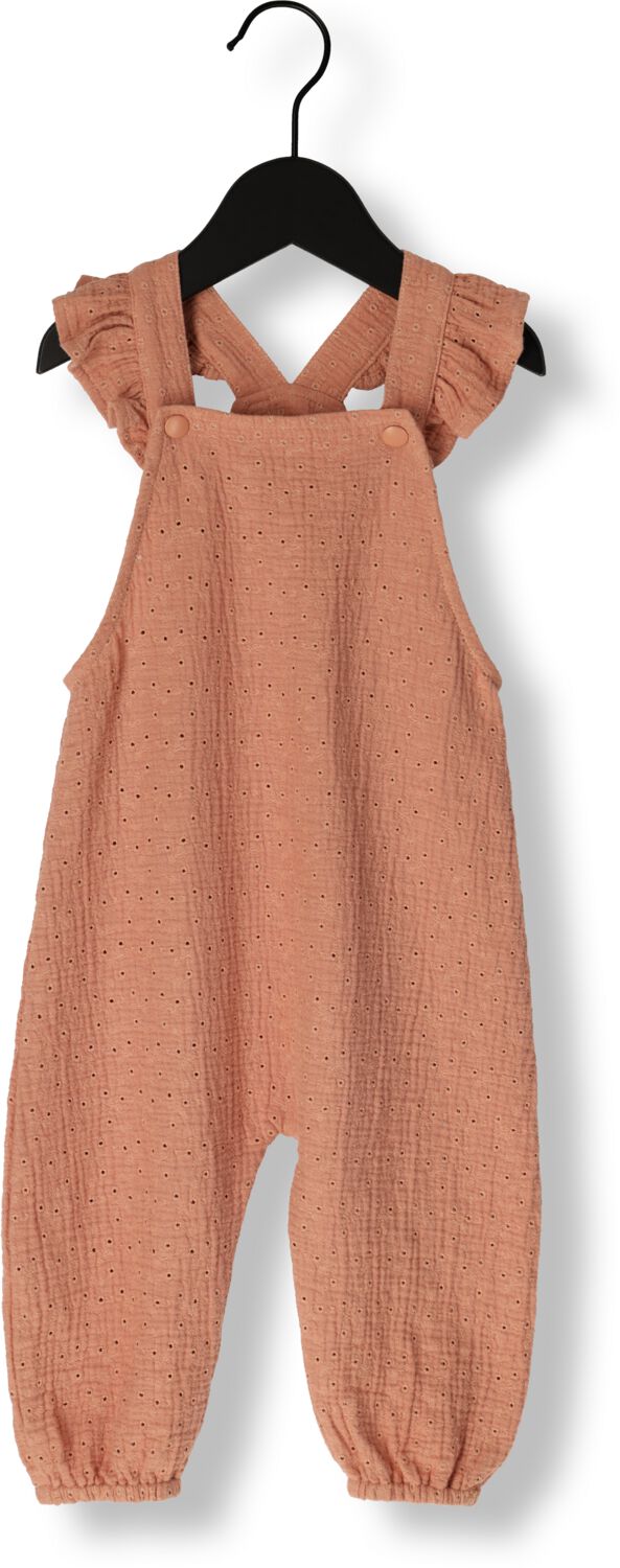 Z8 newborn tuinbroek Sicily met ruches en broderie oudroze