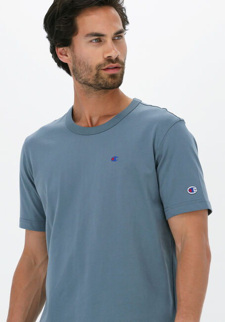 Blauwe CHAMPION T-shirt CREWNECK T-SHIRT 216545 - large