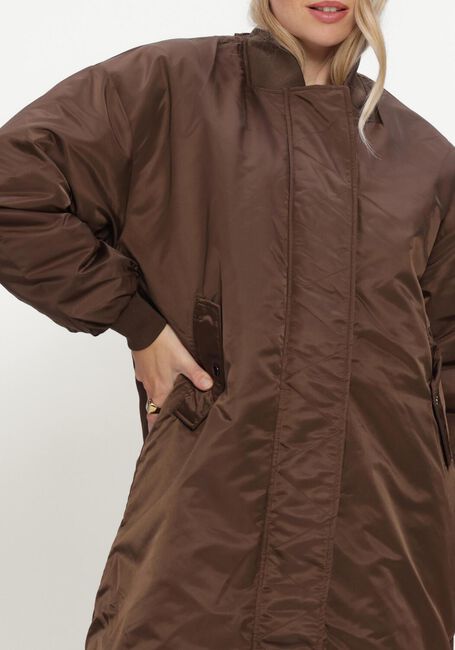 Bruine MY ESSENTIAL WARDROBE Gewatteerde jas HELGAMW REVERSABLE LONG JACKET - large