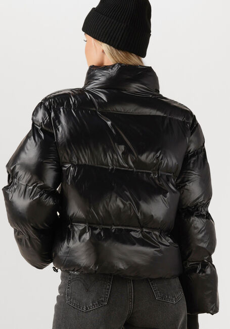 Zwarte NEO NOIR Gewatteerde jas RHEA SHINY PUFFER JACKET - large