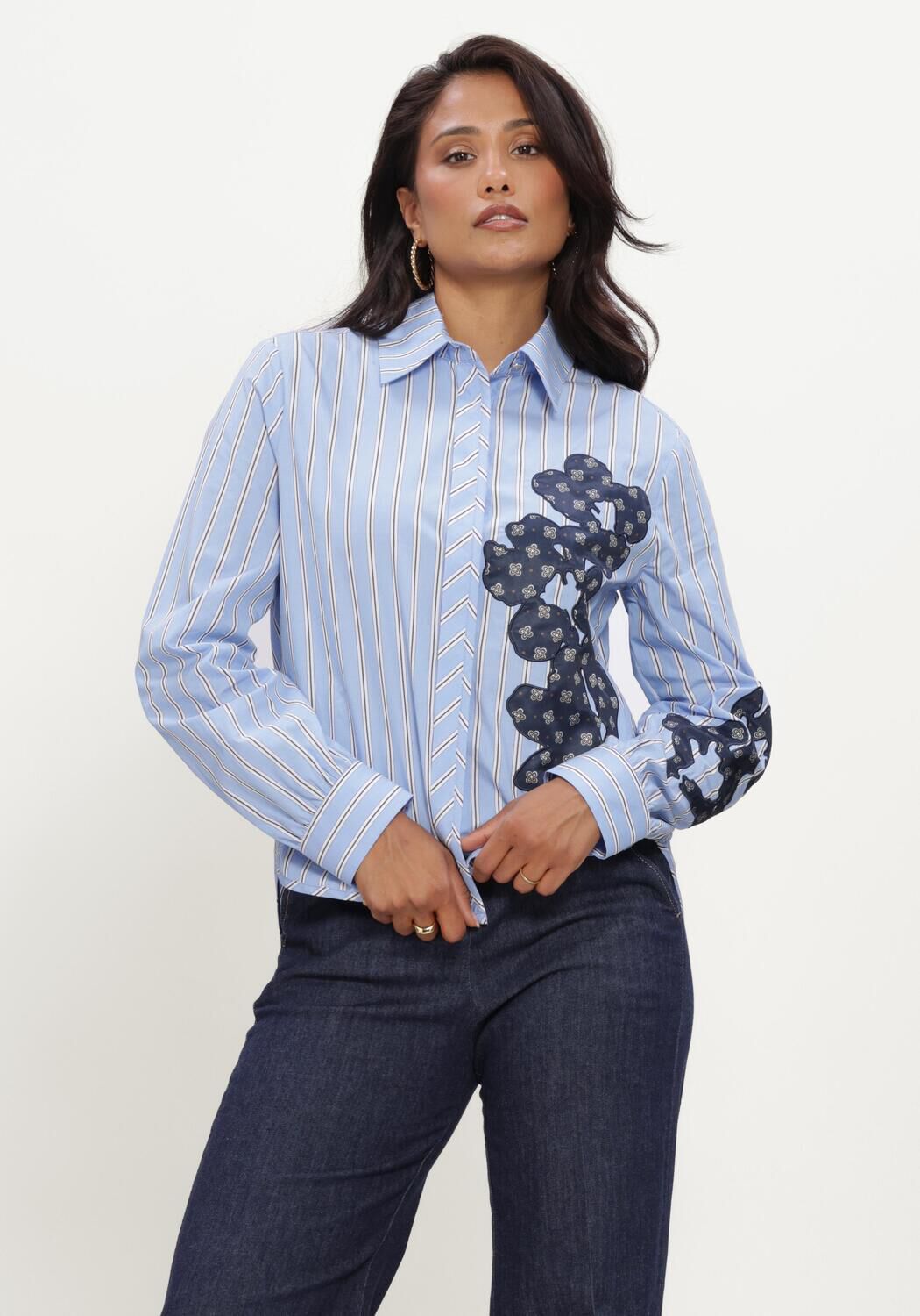 Blauwe CAROLINE BISS Blouses 4679 - large