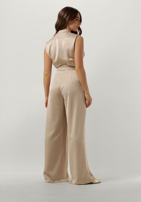 Gouden ACCESS Jumpsuit SATIN JUMPSUIT WITH PLEATS - large