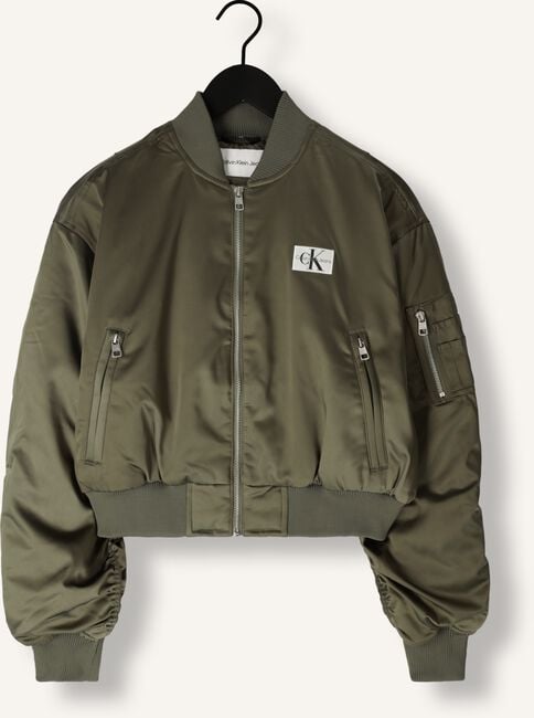 Olijf CALVIN KLEIN Jack SATIN BOMBER Olijf CALVIN KLEIN Jack SATIN BOMBER - large
