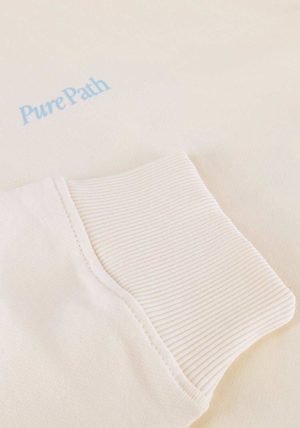 Beige PURE PATH Sweater TRIO OF FLOWERS CREWNECK - large