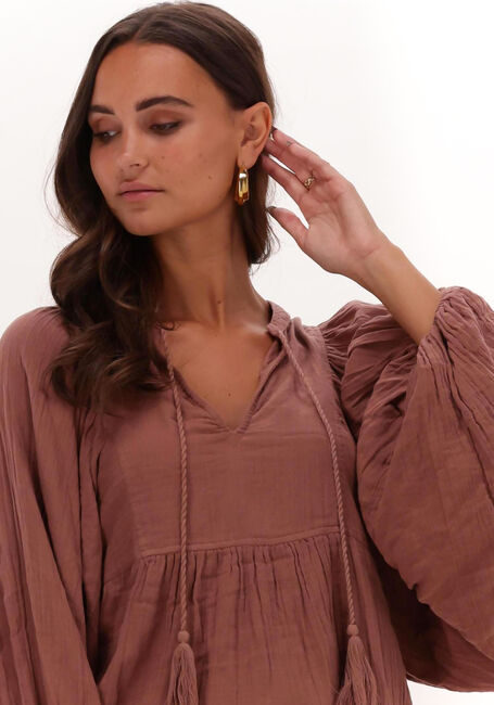 Bruine SISSEL EDELBO Blouses DICTE ORGANIC COTTON TOP - large