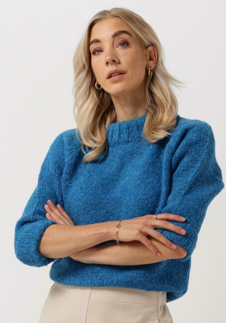 Blauwe PENN & INK Trui PULLOVER 3/4 - large