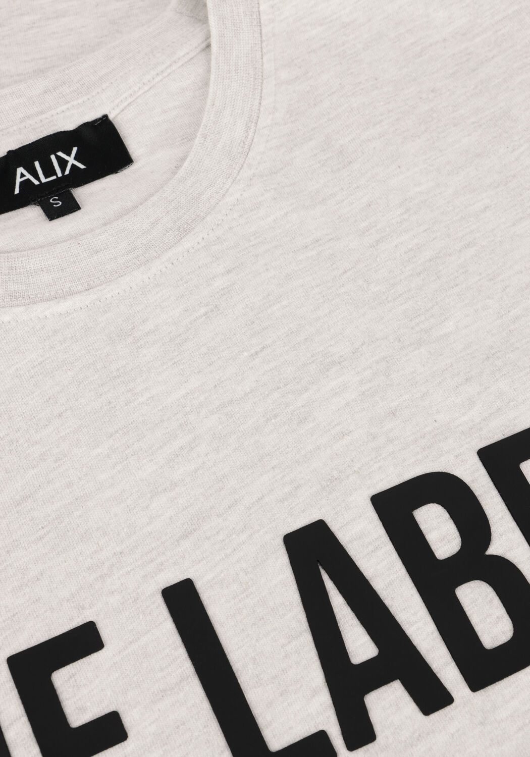 Grijze ALIX THE LABEL T-shirt LADIES KNITTED THE LABEL TSHIRT - large