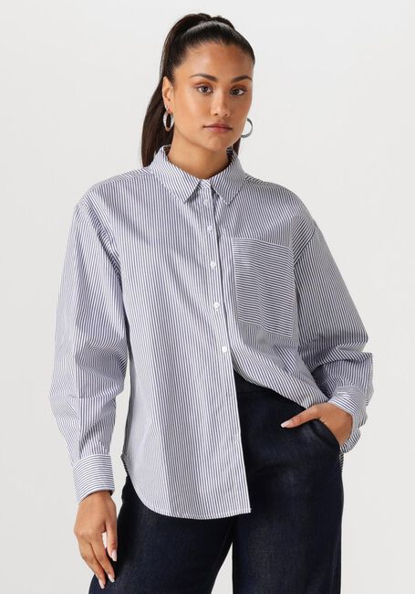 Blauwe ANOTHER LABEL Blouses STELLA SHIRT L/S - large