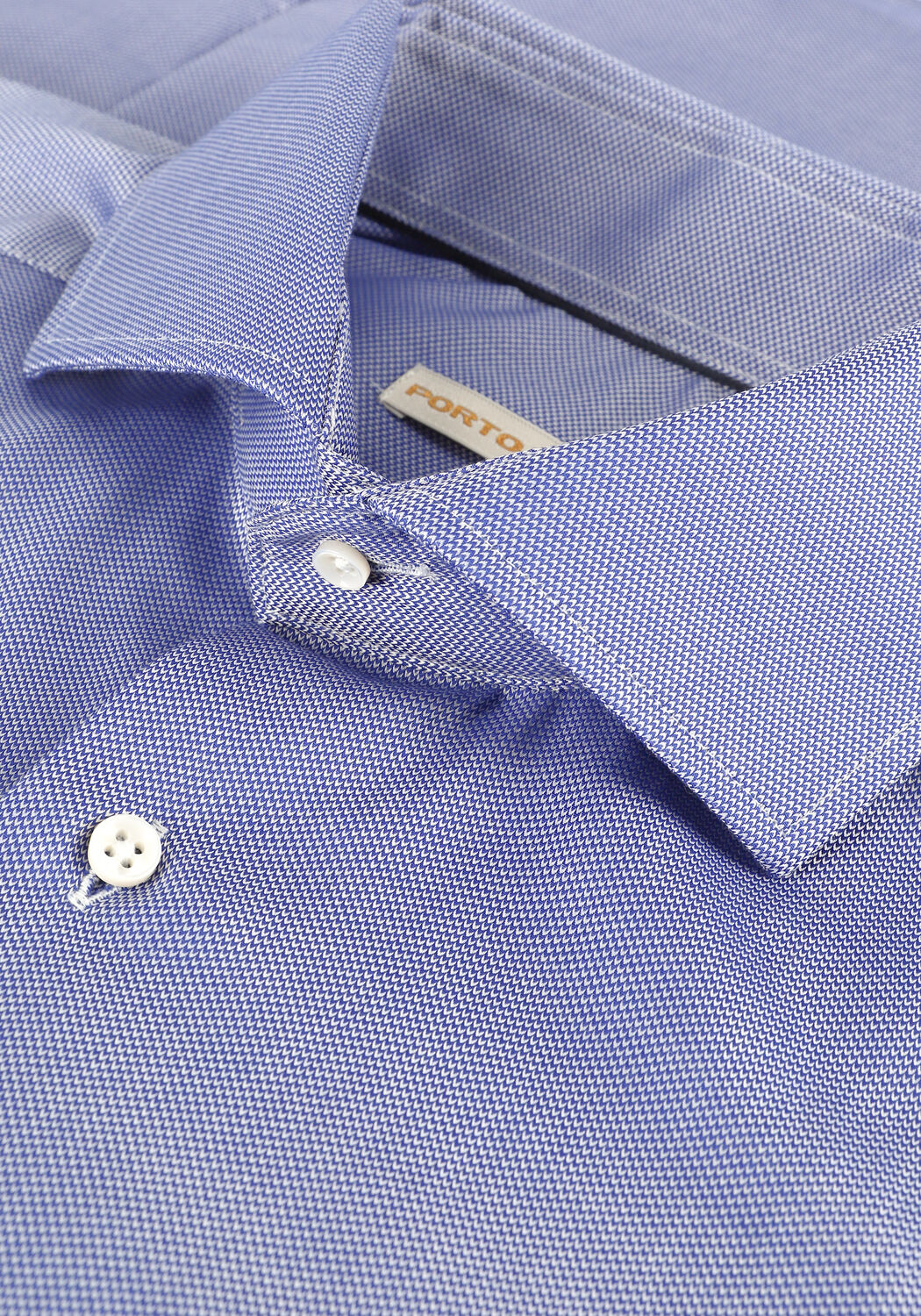 Blauwe PORTO MILANO Klassiek overhemd PORTO - large